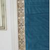 Buy cheap European style light luxury fan shape velvet blue Roman blind blackout Customized for dinning room kitchen small window from wholesalers