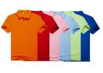 Men Colorful 100% Cotton Polo Shirts With Heat Transfer / Silk Screen Print Logo
