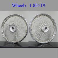 Buy cheap Lightweight Stainless Steel Spoked Motorcycle Wheels Sturdy Aluminum Alloy product