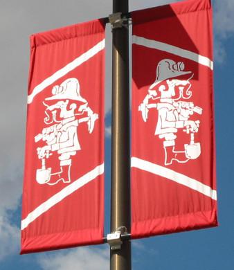 Buy cheap Advertising Fabric Hanging Banners Customized Trade Show Hanging Banners from wholesalers