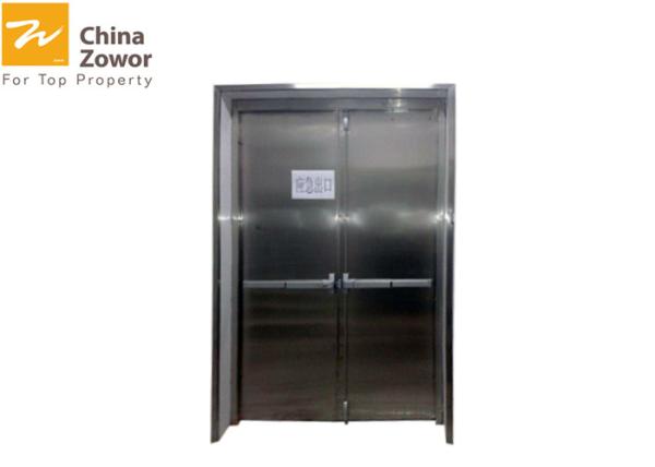 Galvanized Steel 1 Hour Fire Rated Door With Vision Panel/ Commercial Fire Rated