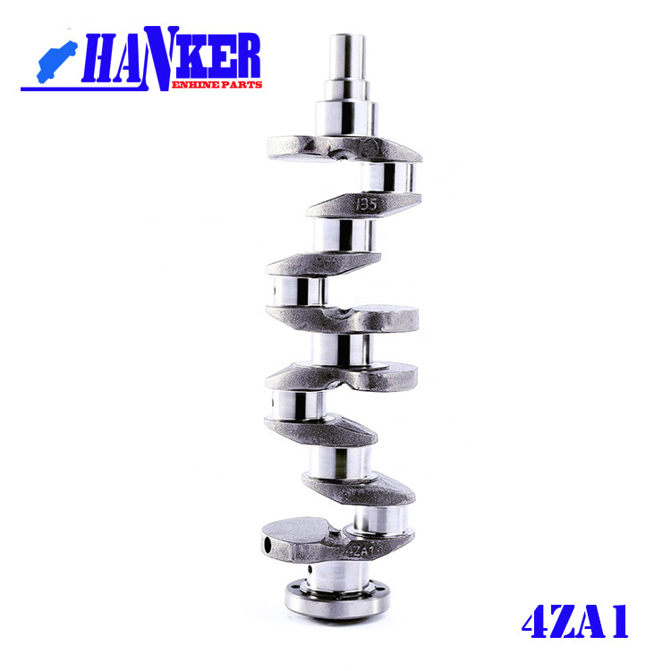 Isuzu 4ZA1 Diesel Engine Crankshaft / Casting Crankshaft With Stock