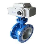Triple Eccentric Electric Actuated Butterfly Valve Mid Pressure Auto Sealed