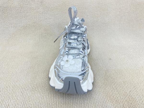 Buy cheap Heightening Silver Casual Sneakers Thick Bottom Soft Comfortable Trainers from wholesalers