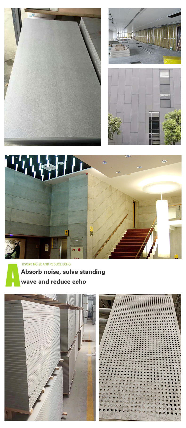 Theatre 12mm 50mm Thickness Calcium Silicate Boards 600*600 18mm Design Style Contemporary