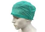 Non Woven Disposable Bouffant Surgical Caps Blue Green For Laboratory