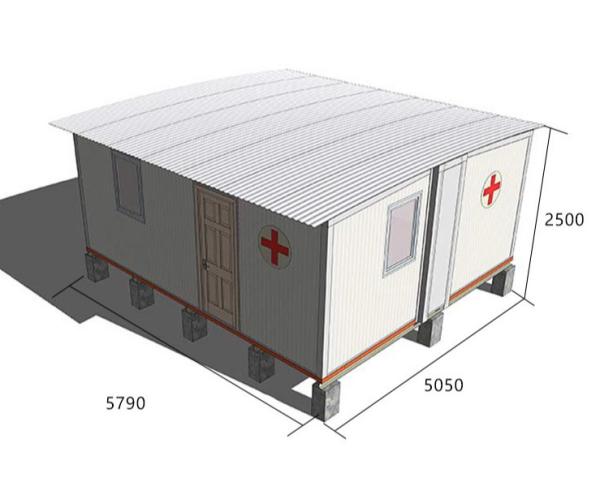 Buy cheap Customized Q355 H Beam Steel Frame Hospital 0.376mm THC Sheet Prefab Barn Homes from wholesalers
