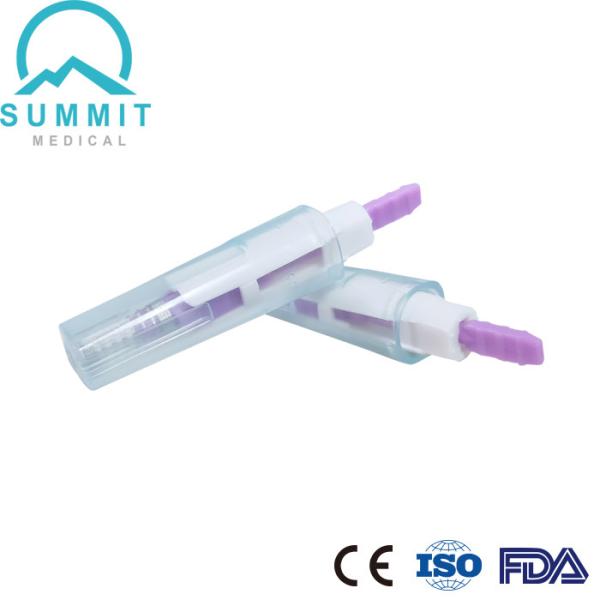 Buy cheap Sterile Pressure Activated Safety Lancet 28G 1.8mm Purple 100 Pieces Per Box from wholesalers