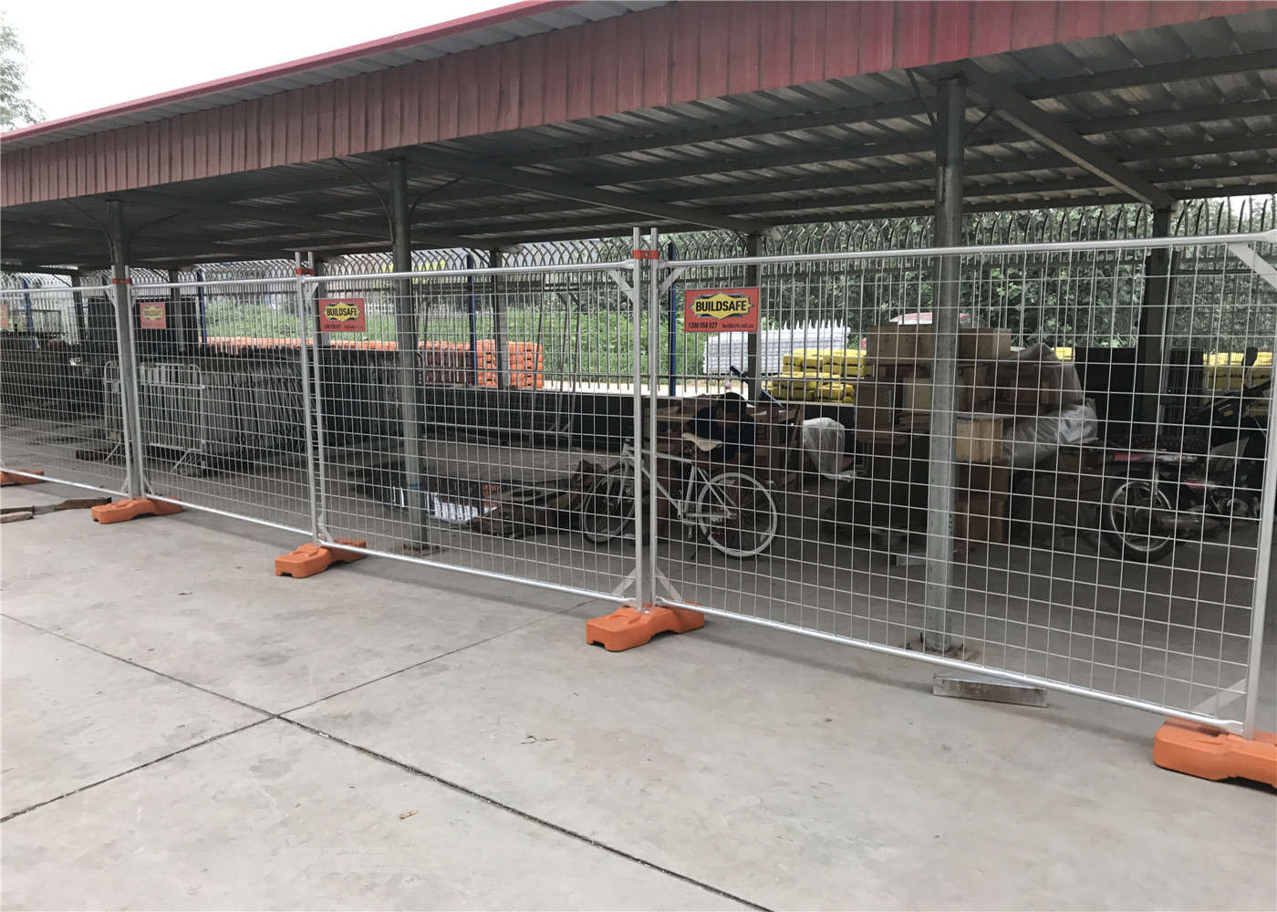 Hot Dipped Galvanized Temporary Fence For Building Sites Weather Resistance