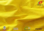Bright Yellow 100% Polyester Fluorescent Material Fabric For Garment