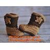 Buy cheap Baby Shoes Infants Crochet Knit Fleece Boots Toddler Girl Boy Wool Snow Crib Shoes Winter Booties from wholesalers