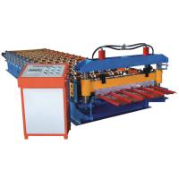 Buy cheap CE 860 Metal Roof Roll Forming Machine Hydraulic Profile Cutting product