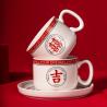 Buy cheap Custom Ceramic Coffee Cup And Saucer Set Mug Set Porcelain Water Tea Milk Mug Gift Box from wholesalers