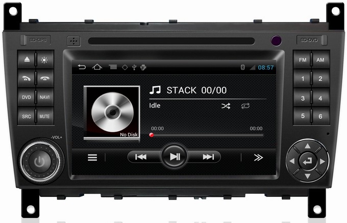 Ouchuangbo Car GPS Navi EQ DVD Player Android 4.0 Mercedes Benz C Class W203 2004-2007 Auto Radio S150 System OCB-093C