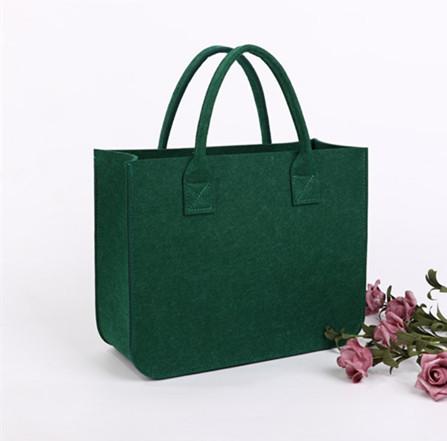 Buy cheap 2021Eco-Friendly ladies felt shopping bag women handbag tote bag leisure felt fabric bag promotional custom logo from wholesalers