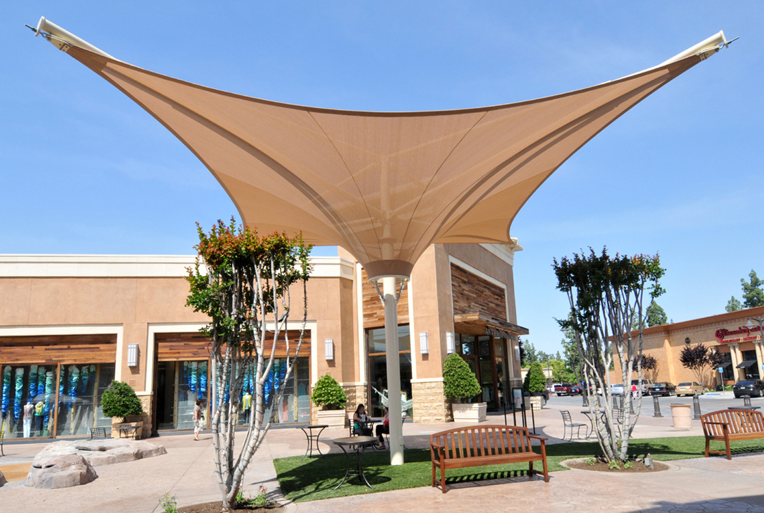 Customized Glass Fabric Trussed Steel Frame Membrane Tensioned Structures Aircraft Hangar Canopy