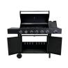 Buy cheap Customized Logo Acceptable 6 Burner Steel German Gas Trolley BBQ Grill for Outdoor from wholesalers