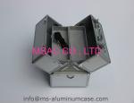 Silver Aluminum Makeup Cases Cosmetics Handbags Beauty Cases Multi-trays Makeup