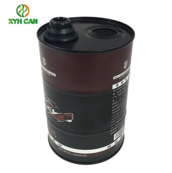 Buy cheap Rubber Plug 700ml Wine Alcohol Tin Cans Custom Logo CMYK Printing from wholesalers
