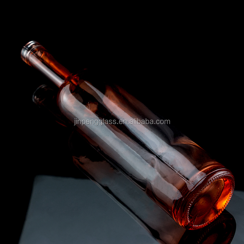 750ml Blue Square Glass Bottle with Gradient Color and Screw Cap Functional Features