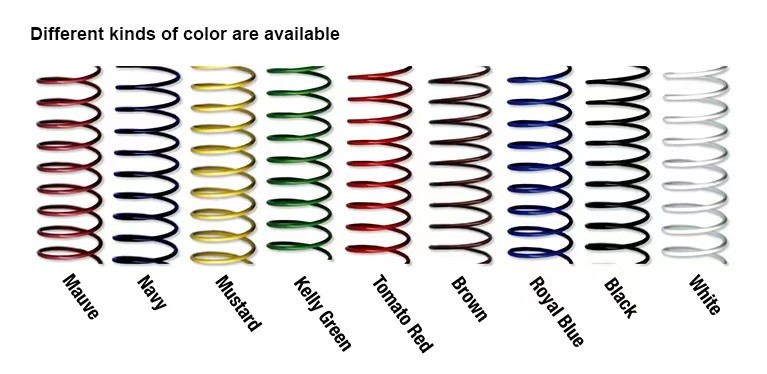 34.9mm 4:1 Pitch Metal Wire Binding Coils For Premium Notebooks