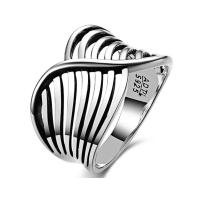 Buy cheap S925 silver jewelry European style exaggeration waves craft Thai Silver Ring product