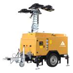6kw Portable Light Tower Lamp Doosan 50W Obstruction Lights