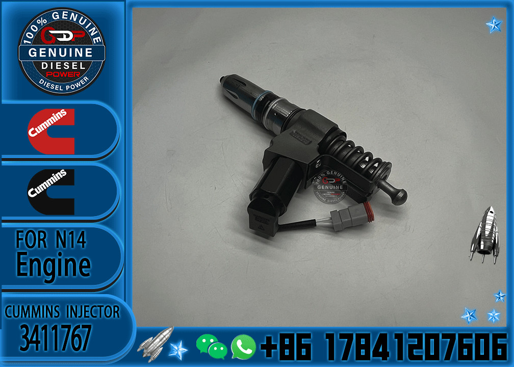 New High Quality Diesel N14 Common Rail Fuel Injector 3411766 3652541 3411767 3652542 for cummins N14