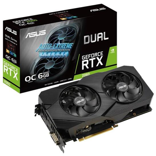 Buy cheap ASUS GAMING OC GPU Graphic Card 6GB Desktop RTX2060 O6G Gaming Video Card 360GB/S from wholesalers