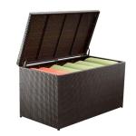 Buy cheap Brown Rattan Wicker Stylish Square Outdoor Cushion Box from wholesalers