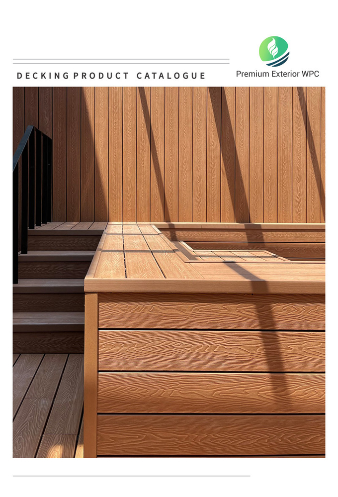 Garden WPC 3D Panel Waterproof Wood Plastic Composite Decking Suppliers
