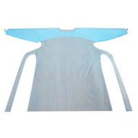 Buy cheap Blue Disposable Medical Aprons , Plastic Disposable Doctors Apron product