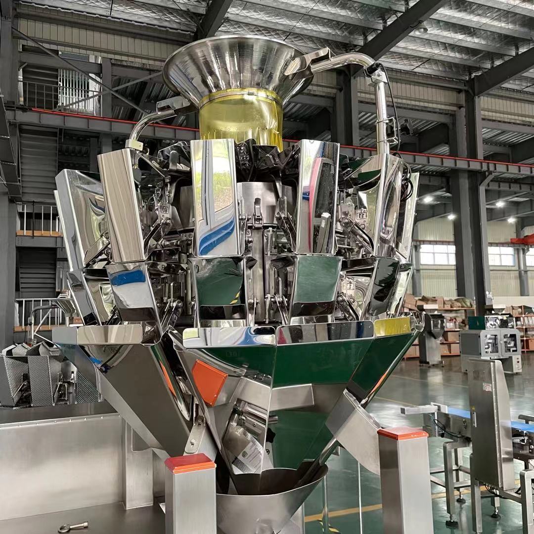 Dimple Plain 14 Head Multihead Weigher For Sticky Products