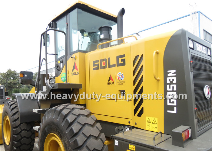 5T Loading Capcity SDLG Wheel Loader LG953N 162kw Weichai Deutz Engine 3m3 Bucket