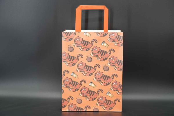 Buy cheap Packaging Kraft Paper Carrier Bags Printing Custom Restaurant Paper Bags from wholesalers