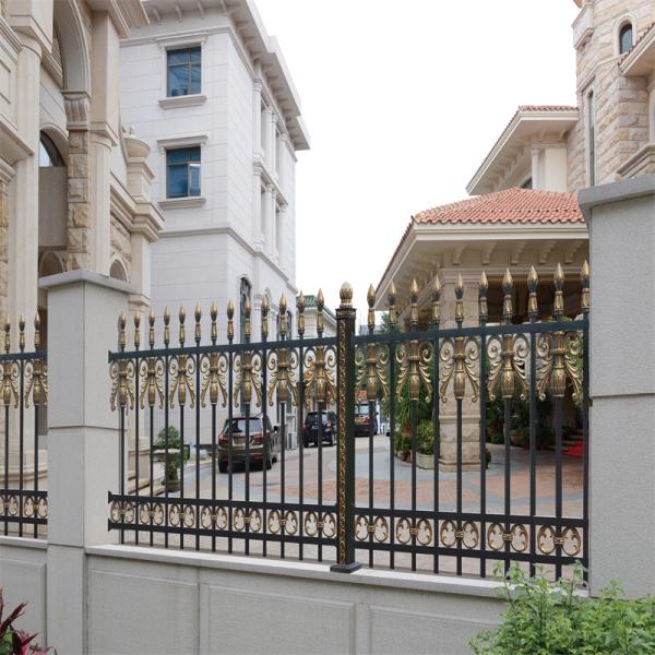 Buy cheap Slat Privacy Black Powder Coated Aluminum Railing Balustrades Handrails For Decks from wholesalers