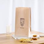 Custom Printed Greaseproof Paper Bag for Food Packaging，Kraft paper bag,food
