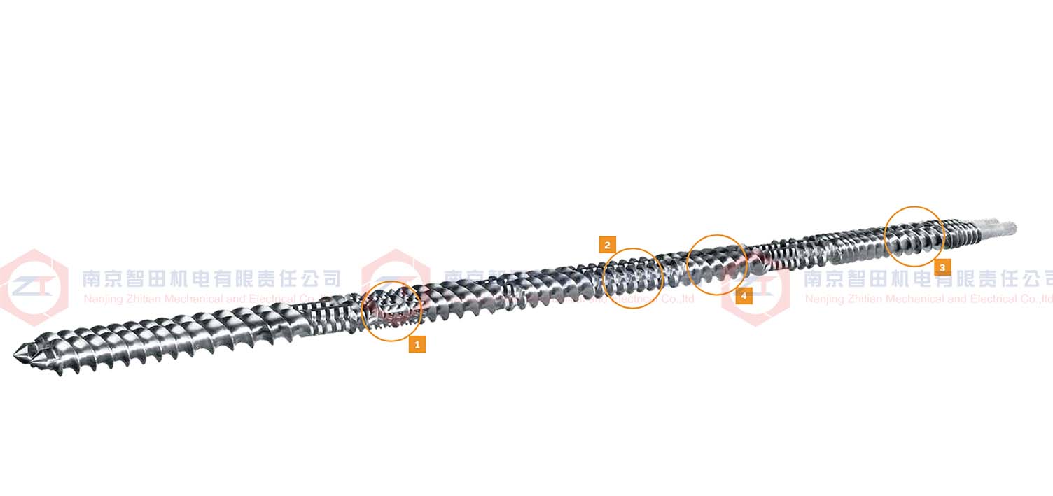 twin screw extruder element
