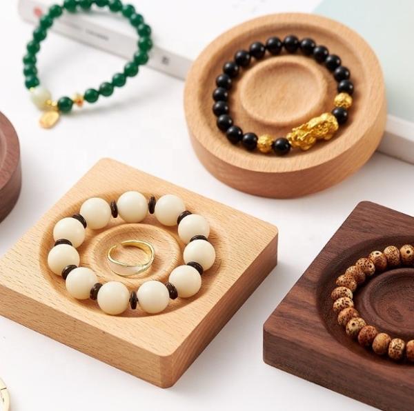 Buy cheap Solid Wood Combo Beaded Display Tray Jewelry Display Panel Bracelet Design Posing Jewelry Shooting Props Display Stand from wholesalers