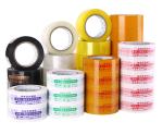 Blue Characters Printed Bopp Packing Tape Transparent 35mic-90mic
