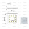 Buy cheap Flat Aluminium Square Housing CCT LED Furniture Cabinet Lamp CE Approval from wholesalers