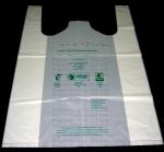 Starch Biodegradable T Shirt Bags Made Of PLA PBAT, 100% Biodegradable &
