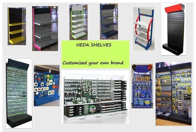 Free Standing Shelf Display Racks For Markets Tool Glove Hat