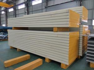 China Modular Insulated Wall Polyurethane PU Sandwich Panel on sale