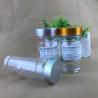 Buy cheap Snack Food Sealed Plastic Cylinder Packaging PET Jar Silver Aluminum Lid from wholesalers