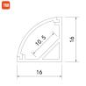 Buy cheap Silver V Slot Corner Led Profile Indoor Bathroom Decorative Led Wall Light from wholesalers