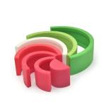 BPA Free Toddlers Kids Stacker Silicone Stacking Toys Building Educational