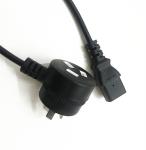 Best 10A/16A 3pin black two side power cable 0.5m-10m copper power cord