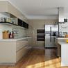 Buy cheap Free Design Modular Kitchen Furniture Modern Black Kitchen Cabinets Wooden from wholesalers