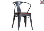 Steel Tolix Armchair Metal Pub Chairs , Replica Tolix Dining Chair 76cm Height